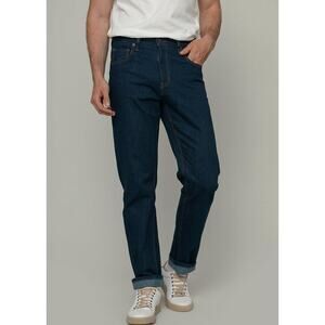 NWT Relaxed straight fit 44x36 linea uomo preppy dark wash jeans casual comfort